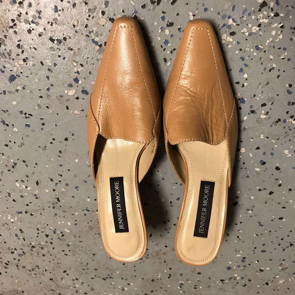 Slipped on and off heels by Jennifer Moore